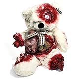 Original Zombie Teddy XXL 50cm Halloween Teddybär Horror-Bär Der Gruselige Kuschelbär für alle Splatter & Horror Fans (Alien Geburt)