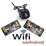 WiFi, das Backup-Weitwinkelkamera aufhebt, Dash Cam Nachtsicht Rückfahrkamera kompatibel mit iPhone und Android für Transporter, Lkw, Campingwagen, Wohnmobile