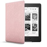 FC Hülle für Tolino Page 2 – Leichte Tolino Page 2 Hülle – Dünne Schutzhülle für den Tolino Page 2 E-Book Reader mit Auto Sleep Wake-Funktion, Tasche im Muschel-Design - Roség
