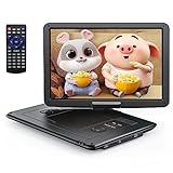 YOTON 17,5' Tragbarer DVD Player Tragbar mit 15,5' HD-Schwenkbildschirm für Auto, 4-6 Stunden Spielzeit mit Akku, Intelligente Speicherwiedergabe, USB/SD Unterstützung [Blu-ray Nicht Unterstützt]