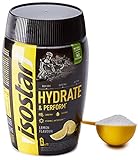 Isostar Hydrate & Perform Iso Drink – 400 g isotonisches Getränkepulver – Elektrolyt Pulver zur Unterstützung der sportlichen Leistungsfähigkeit – Zitrone