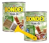 Bondex Teaköl in teak Hartholzöl Holzöl Holzschutzöl 1,5L + Pinsel