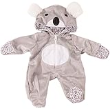 Götz 3402915 Onesie Koala - Einteiliger Puppen-Overall Puppenbekleidung Gr. S - Bekleidungs- und Zubehörset für Babypuppen 30 - 33 cm