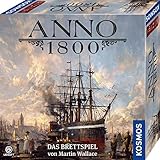 KOSMOS 680428 Anno 1800, Das Brettspiel zum beliebten PC-Spiel, Aufbau-Strategie-Spiel für 2-4 Spieler, Gesellschaftsspiel ab 12 Jahre, mit Originalgrafik