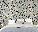 Metallische geometrische Tapete für Wände Rollen modernes Design Wand Papier Home Decor Schlafzimmer Wohnzimmer Flur Wandverkleidungen 5,3m²