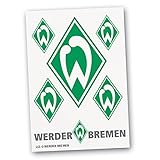 AUFKLEBERKARTE STICKER AUFKLEBER „Raute” 6tlg SV WERDER BREMEN