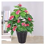 künstlicher bonsai Künstliches Kumquat / Camellia-Anlage 27 Zoll gefälschte Topfpflanzen, verwendet für Indoor- und Outdoor-Landschaft Perfect Fake Tree kunstpflanzen ( Color : Artificial camellia )