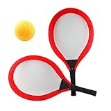NUOBESTY Badminton-Tennis-Set Badmintonschläger Wasser Tennisschläger Tennisbälle Spiel Strand Spielzeug (Farbe in zufälliger Reihenfolge)