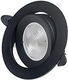 BRURS Downlight-Scheinwerfer, LED-Deckeneinbauleuchte, Heimdekoration, Rückwand, Decke, verstellbarer Winkel, Lochlicht (Color : 4000k, Size : 5W)