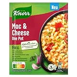 Knorr Fix Würzmischung Mac & Cheese One Pot für einen leckeren Nudelauflauf ohne geschmacksverstärkende Zusatzstoffe 36 g 1 Stück