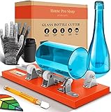 Home Pro Shop Flaschen- und Glasschneider Kit - DIY Glasschneider für Flaschen - Flaschenschneider Kit für Wein, Bierflaschen, Einmachgläser mit Sicherheitshandschuhen & Zubehör