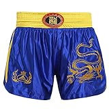 ZIQIDONGLAI Kickbox-Shorts Erwachsene Kinder Sanda Kleidung Boxing Muay Thai MMA Shorts Männer und Frauen kämpfen Kämpfende Training Kampfshorts (Color : Black, Größe : XL)