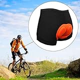 Gepolstertes Kissen aus dickem Schaumstoff für Sport im Freien, Radfahren, komfortabel, hohe Elastizität, Schwarz – L