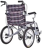 HYY-YY Rollstuhl aus Stahl, Kinder-Rollstuhl, leicht, zusammenklappbar, mit Sicherheitsgurt, 360° drehbares Vorderrad, Sitzhöhe 48 cm, Klappgröße 72 × 28 × 88 cm, geeignet für Menschen, die Ca