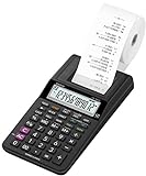 CASIO Druckender Tischrechner HR-8RCE, 12-stellig, Wiederholungsdruck, Cost/Sell/Margin, Profi-Prozentrechnung