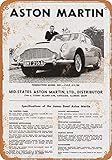 mefoll Wandkunst-Dekoschilder 1966 James Bond Aston Martin lustige Metallschilder 20,3 x 30,5 cm Blechschild Retro Heimdekoration Bar Dekor