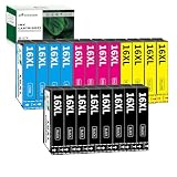 Greenjob 16XL Multipack Kompatibel für Epson 16 16XL Druckerpatronen für Epson Workforce WF-2010 WF-2510 WF-2520 WF-2530 WF-2540 WF-2630 WF-2650 WF-2660 WF-2750 WF-2760 (20er-Pack)