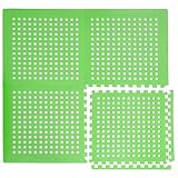 EYEPOWER 4 Große Matten: 1,59m² Poolunterlage - 62 x 62 x 1cm Dicke Poolmatte - Pool Unterlage- Platten für Pool Schutzmatte unter Pool Bodenmatte, O