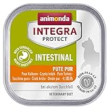 animonda Integra Protect Intestinal Katze, Diät Katzenfutter, Nassutter bei Durchfall oder Erbrechen, Pute pur, 16 x 100 g