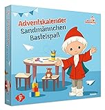 FRANZIS 67360 - Sandmännchen Adventskalender - Bastelspaß, Bastel-Set für die Vorweihnachtszeit, empfohlen ab 3 Jahren