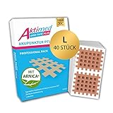 AKTIMED Grid Tape PLUS Professional Pack - Patentbasiertes Gittertape mit natürlichem Extrakt Arnica D6* - Akupunkturpflaster dermatologisch getestet - Crosstape Gitterpflaster Schmerzpunkte
