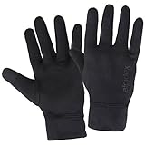 ALPIDEX Laufhandschuhe Leichte Sporthandschuhe Herren Damen Touchscreen Funktion Running Handschuhe, Größe:M, Farbe:Black