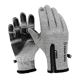 VANZACK wasserdichte Touchscreen Handschuhe Für änner Und Frauen Warme Winterhandschuhe Für Radfahren Laufen Und Klettern Winddicht Größe XL