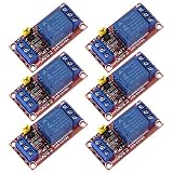Relais Modul 1 Kanal 5V Relaismodul-Relaiskarte mit Optokoppler Unterstützt High und Low Level Trigger für Arduino 6 Stück