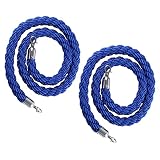 1M/2M/3M/4M/5M langes Stützen-Warteschlangen-Absperrseil, 2 Stück Seil-Sicherheitsbarrieren for Hotels, Ticketbüros, Seil-Sicherheitsbarrieren mit Haken/215 cm/7 Fuß(350Cm/11.5Ft)