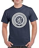 Comedy Shirts - Stadtwappen Thüringen - Herren T-Shirt - Navy/Weiss Gr. L