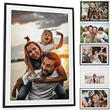 Papierschmiede® Dein Foto personalisiertes Geschenk - A5 im Bilderrahmen, Fotodruck Bild zum Muttertag, Vatertag, Jahrestag, Hochzeitstag, Valentinstag, Poster zum Geburtstag oder W