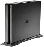 LeSB Playstation4 PS4 Slim Standfuß Vertical Stand für Playstation 4 Slim, mit Stabiler Fuß und Lüftungsschlitzes Design zur sichere Aufbewahrung der Konsole(Schwarz)