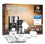 Coffeeano 50 Entkalkungstabletten für Kaffeevollautomaten und Kaffeemaschinen. Entkalkungs-Tabs für Delonghi, Siemens, EQ-Serie, Jura, Krups, Bosch, Miele, Melitta, WMF
