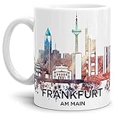 Tassendruck Frankfurt-Tasse Skyline - Kaffeetasse/Mug/Cup - Qualität Made in Germany
