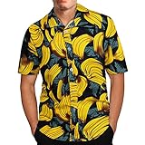 Tshirt für Herren Retro 70er Jahre Hawaii Hemd Loose Casual Button-Down-Hemd Strandurlaub Sommerhemd Lässige Graphics Print Hemd Cool Leinenhemd Strandhemd Männer S-2XL