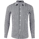 Jubaton Revers Plaid Pocket Slim Fit Cardigan Herrenhemd Langarm Top Mode Bequem Lässig Schön Vielseitig Business S