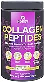 Q HONEY Kollagen pulver 400 g. Kollagen Hydrolysat Peptide. Collagen Powder Mit Vitamin c und Hyaluron