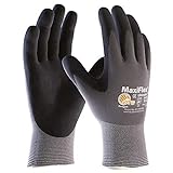 12 Paar MaxiFlex Montagehandschuhe, Arbeitshandschuhe, Handschuhe Ultimate (L)