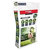 KADAX Rasensamen, Grassaatgut, universales Gras, Rasenmischung, Grassamen, Samen, Rasensaatmischung, Saatgut für robusten und ästhetischen Rasen (1 kg)