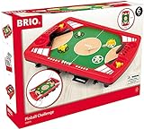 BRIO Spiele 34019 Tischfußball-Flipper - Pinball als Holzspielzeug für Kinder - Kinderspielzeug empfohlen ab 6 Jahren