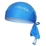 Lixada Radfahren Einstellbare Headwrap Atmungsaktiv Quick-Dry Fahrrad Stirnband Cap Motorrad Radfahren Kopftuch (Blau)