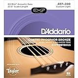 D 'Addario exppbb190gs 37–90 Taylor GS Mini Maßstab Phosphor Bronze COATED Akustik Bass Saiten