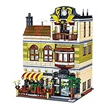 Modular Haus Architektur Modellbausteine 1186 Klemmbausteine Rom Restaurants Bauset mit Figuren Haus Modellbau Kompatibel mit Lego (Chinesisches Restaurant)