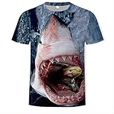 CHANYI Herren 3D Druck T-Shirt Angeln T-Shirt Stil Casual Digital Fish 3D Print T-Shirt Männer Frauen T-Shirt Sommer Kurzarm Oansatz Tops & Tees S-6Xl S