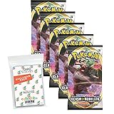 collect-it.de MY HOME OF CARDS + TOYS Exklusive Aufbewahrungshüllen im Bundle mit Clash der Rebellen - 5 Pokemon Booster - Deutsch