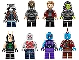 8-teilige Minifiguren Adventskalender-Sammlung Mini-Figuren-Set Serie benutzerdefinierte Minifigur zum Sammeln für alle Bricks Kompatibel mit der Avengers-Serie