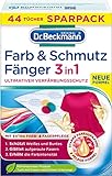 Dr. Beckmann Farb- und Schmutzfänger 3in1 | Farbfangtücher für ultimativen Verfärbungsschutz | mit EXTRA FARB- & FASERPFLEGE | 44 Tücher
