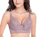 Generisch rabatt Amazon, Klassische BHS, Damen Push Up BH mit Blumen Spitze Schalen Bügel BH Gepolstert Elegant Komfort BH Alltag Dessous Sport Basic Büstenhalter, Angebot des Tag