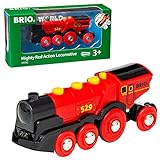 BRIO World 33592 Rote Lola elektrische Lok - Batterie-Lokomotive mit Licht & Sound - Kleinkinderspielzeug empfohlen ab 3 Jahren