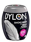 DYLON Smoke Grey All-in-1 Textilfarbe (350 g), Stofffarbe zum Einfärben und Auffrischen in der Waschmaschine, für frische und intensive Farben